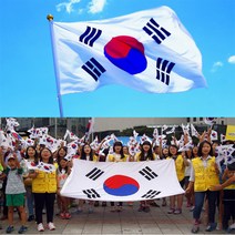 MOCAROSE 태극기 게양용 학교 관공서용 게양용 국기96*144, 96*64