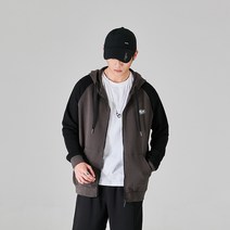 후드집업 남자 맨투맨 카디건 추동 빅사이즈 뚱보 루즈핏 순면 트레이닝 캐주얼 코트