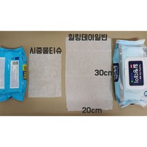 [당일발송] 힐링데이 대형물티슈 큰물티슈 60매 x 20팩 대형물티슈 병원에서 쓰는 물티슈 요양병원, 일반원단(200x300mm)