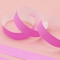 행사 입장권 팔찌 티켓 분홍색 100장 종이 띠 손목 띠지 핑크 놀이공원 파티 밴드
