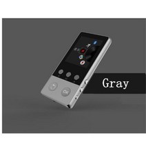 하이파이 플레이어 오디오 학생 블루투스 라디오 재생 휴대용 blutooth mp3 플레이어 미니 오디오 8gb 내장 스피커 tf 카드 fm 라디오 ape flac caixa, 회색