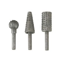 목공 핸드 드릴 그라인더 연마 로타리바 3종 세트 6mm 비트 원통 삼각뿔, 1개