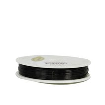 와이어 카파와이어 - 블랙색(굵기 약 0.32mm/길이 약 220m) 공예용품 디자인 작품 기타원예 조화장식 포장용품 DIY 재료 만들기