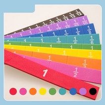 분수 타일 EVA 다채로운 수학 장난감 학습 발달 교육 도구 교실 용품, as show