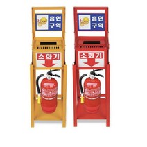 휴지통 소화 보관 세워두는 철 튼튼한 야외 밖에 소화, 상품선택, 소화기함-적색