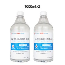 [I&R] 이숲 손소독액 리필 1000ml x2개 손소독제 레몬에센스 615EA, 쿠팡 1, 쿠팡 본상품선택