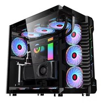 특이한 컴퓨터케이스 커스텀 튜닝 PC 케이스 교체 데스크탑 본체, 단일사이즈, 로빈3 블랙