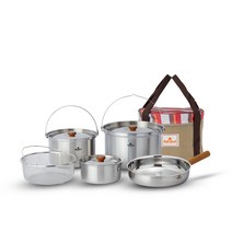 벨락 콤비9 XL 코펠세트 (스텐/코팅팬 구성), 1개