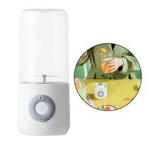 핸드 블렌더 500ml 휴대용 USB 과즙 기계 휴대용 스무디 충전 주방 과일 커터 압착기 가정용 믹서 232, 하얀, 4 블레이드