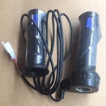 전기 자전거 핸들바 스로틀 그립 속도 스위치 스쿠터용 범용 컨트롤러 부품 12V-72V 1 쌍