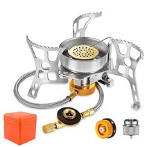 펠렛 연소기 펠릿 난로 ONLIVING 야외 Windproof 가스 캠핑 버너 접는 분할 전자 관광 장비 하이킹 3900W