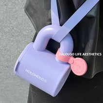 머그 텀블러 빨대 둥근손잡이 내열 컵 외출용 스트랩 420ml, 타로 퍼플 420ml 프리스트랩 + 스티커