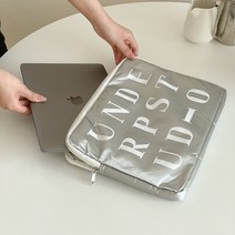 언더프 실버 노트북 파우치