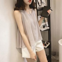 튤립 쉬폰 나시티