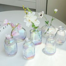 홀로그램 화병 7종 -오로라 유리 인테리어 디퓨저 이케바나 꽃병 오브제 시약 미니, A