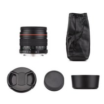 Andoer-85mm F1.8 대구경 중간 망원 풀 프레임 포트레이트 카메라 렌즈 캐논 EOS Rebel T8i 용 수동 초점 EF 마운트, 블랙 카메라 렌즈, 한개옵션1