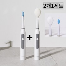 전동칫솔 온가족 주니어 초등학생 음파전동칫솔 혀클리너 칫솔모 리필 건전지용, 핑크1+1(총2개)