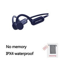 수영장이어폰 귀안아픈이어폰 수영 무선 이어폰 bone conduction 블루투스 ipx8 헤드폰 with mic 스포츠 ipx4 방수 헤드셋 for iphone, 블루 sd ipx4 없음