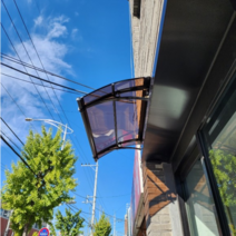 캐노픽스 650X1000 렉산 차양 비막이 비가림 어닝, 회색, 브라운