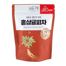 쌍계명차 김동곤 명인이 만든 홍삼귤피차, 1.5g, 20개