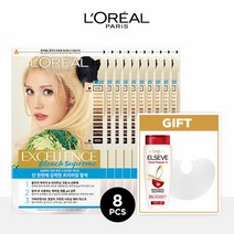 Hmall기획세트 로레알파리 엑셀랑스 블리치 슈프림 8개+TR5샴푸 170ml+케이프