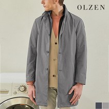 올젠 올젠 스탠 카라 라이너 탁부착 트렌치 코트 (ZOB1CP1301)