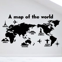 페이퍼스토리 명언스티커 감성글귀 인테리어 포인트 매장 카페 주방 욕실 캘리그라피 아이방 손글씨 북유럽풍 세계지도 스티커, 오렌지