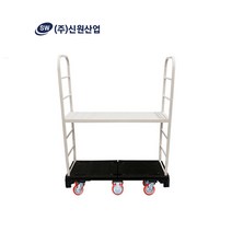 신원-카트랙 사각대차 L카 짐수레 핸들카트 피대차, 바퀴6개-손잡이2개