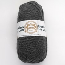 삼남뜨개실 메리노디럭스 10+1 울실 의류실 목도리실 겨울실, Merino DeLux, 36 딥그레이