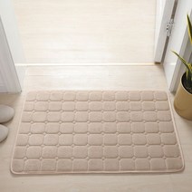 태닝머신 태닝기계 선텐기계 산호 양털 목욕 매트 욕실 러그 카펫 메모리 폼 흡수성 미끄럼 방지 세척 가능, 22 Light Tan_02 50x80cm