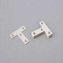 데라필 스텐 T자 평철 평철판 보강철 고정쇠 50MM 10개 연결철물