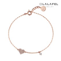 14K 라핀스 하트스톤 팔찌