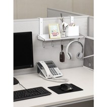 웰렉스 1단 파티션 선반고리 (가로 20CM ~ 60CM + 고리), PS204(선반 20CM + 고리4개)