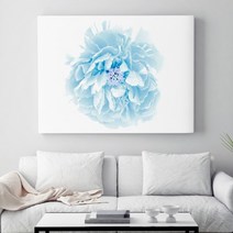 유홍아트 크리스탈 블루 모란 No1 생동감 넘치는 모란 꽃 액자 10호 (5824515), 정사각형(45x45cm)