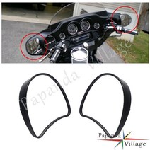 오토바이 사이드미러 보조스크린 광각미러 할리 투어링 일렉트라 글라이드 울트라 리미티드, 없음