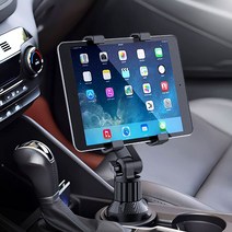 지엠지모터스 그랜저HG 하이브리드 13~17 차량용 태블릿거치대 2단관절 360도회전 블랙에디션 태블릿홀더, 1개