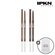 입큰 라이블리 슬림 오토 아이브로우 2개+화장솜 80매, 1호+2호