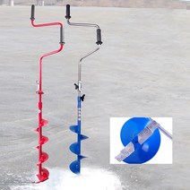 빙어낚시 얼음낚시 아이스 빙판 드릴 겨울 접이식 휴대용 수동, 08수동끌_21cm레드