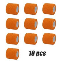 1/6/10Pcs 블랙 스포츠 자기 접착 탄성 붕대 랩 테이프 Elastoplast 무릎 지원 패드 손가락 발목 팜, 10pcs, 2.5cmX4.6m