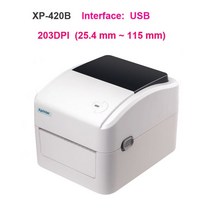 택배송장프린터 송장출력기 운송장 바코드 QR코드 라벨 기계 25-115mm, 420B LAN 및 USB, 협동사, AU 플러그