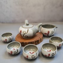분청 3인 5인 전통다기세트 다도세트 전통찻잔 선물용 고급다구, 5인다기