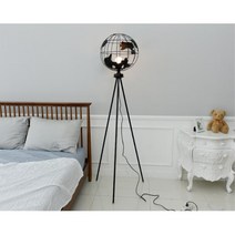 아이방 인테리어 조명 지구본 스탠드 조명스탠드 스탠드등, 블랙