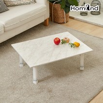 홈앤드 LPM마블 사각800 높이조절 접이식 테이블 밥상 교자상, LPM마블 사각800x600