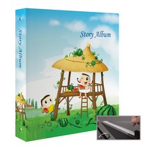 스토리앨범 흑지접착 50매, 동화앨범 원두막, 1개