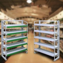 마트진열대 편의점펜트리 과자전시 매대, 화이트-디자인3