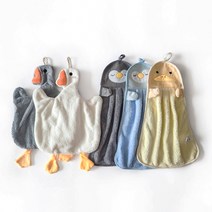 허니길 극세사 주방 핸드 고리타월 오리 펭귄 5종 세트