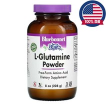 블루보넷뉴트리션 L글루타민 L-Glutamine 5000mg 분말 파우더 228g, 1개