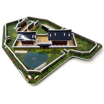 3D 입체퍼즐 적상산성 종이 우드락 모형 제작 만들기