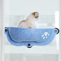 [사은품] 카무라라 고양이 창문 강력 흡착 해먹, 싱그런 블루