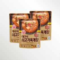 레토르트 쇠고기 육개장 500g 3팩 오뚜기